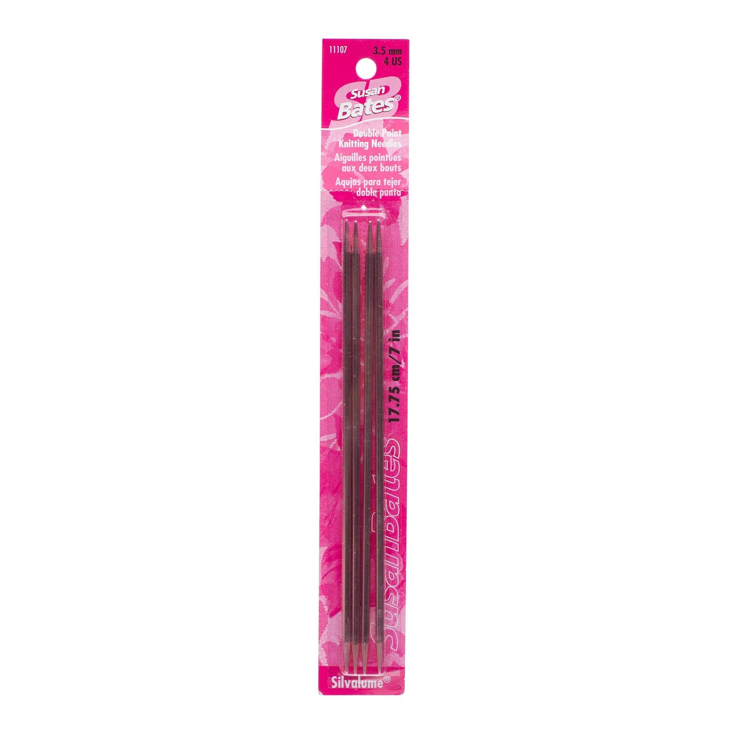 SB Silvalume 4 Pack, Double Point Knitting Needles