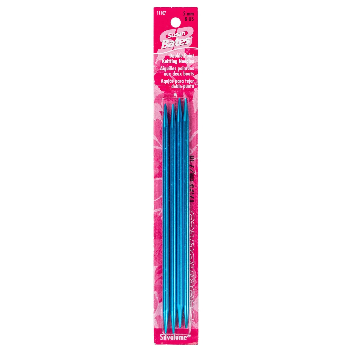 SB Silvalume 4 Pack, Double Point Knitting Needles