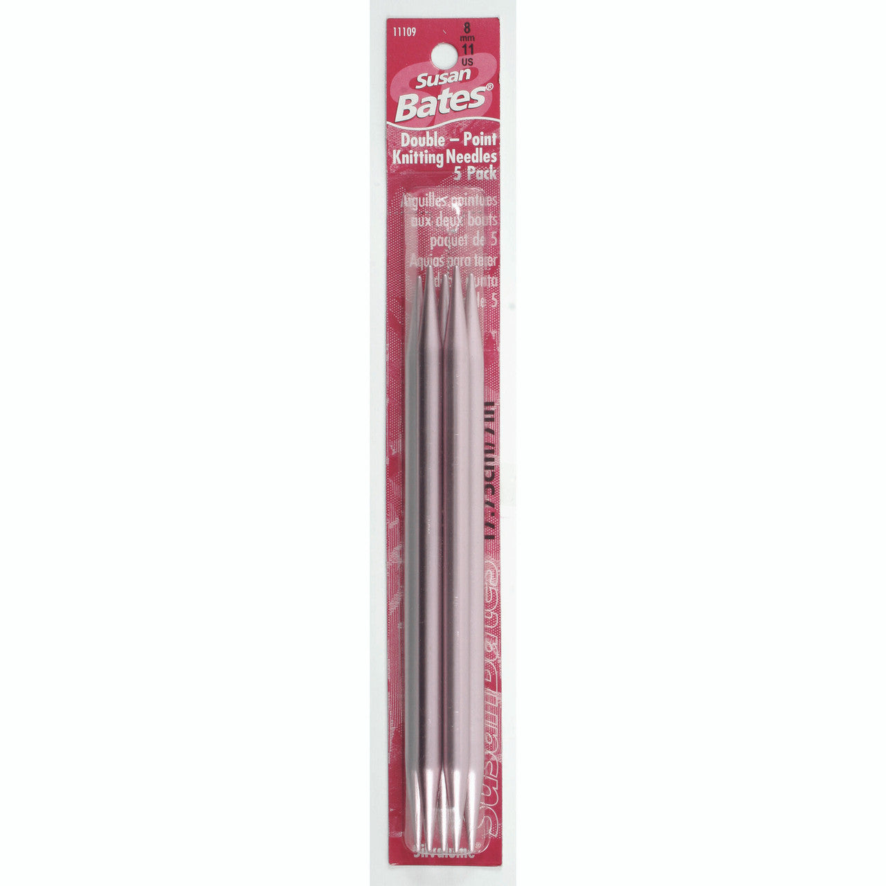 SB Silvalume 5 Pack, Double Point Knitting Needles