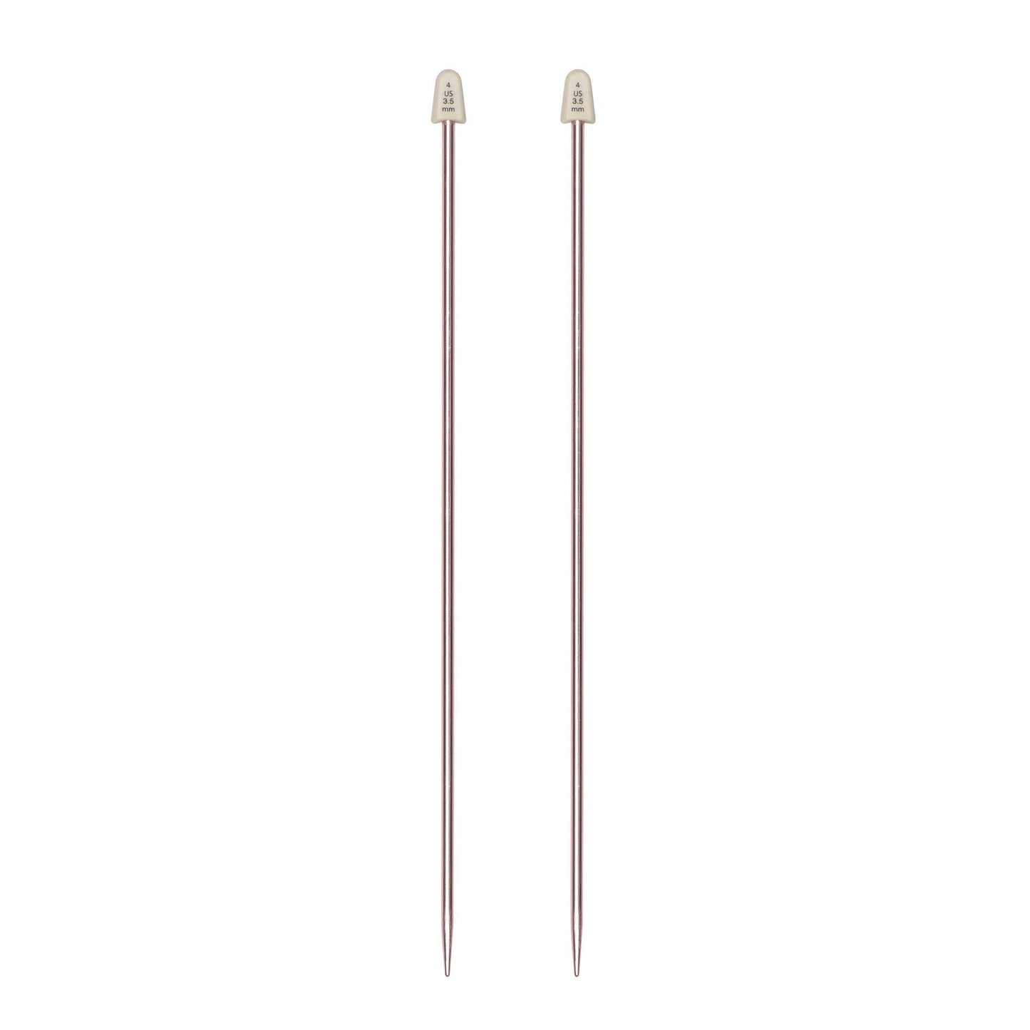 SB Silvalume 10" Single Point Knitting Needles