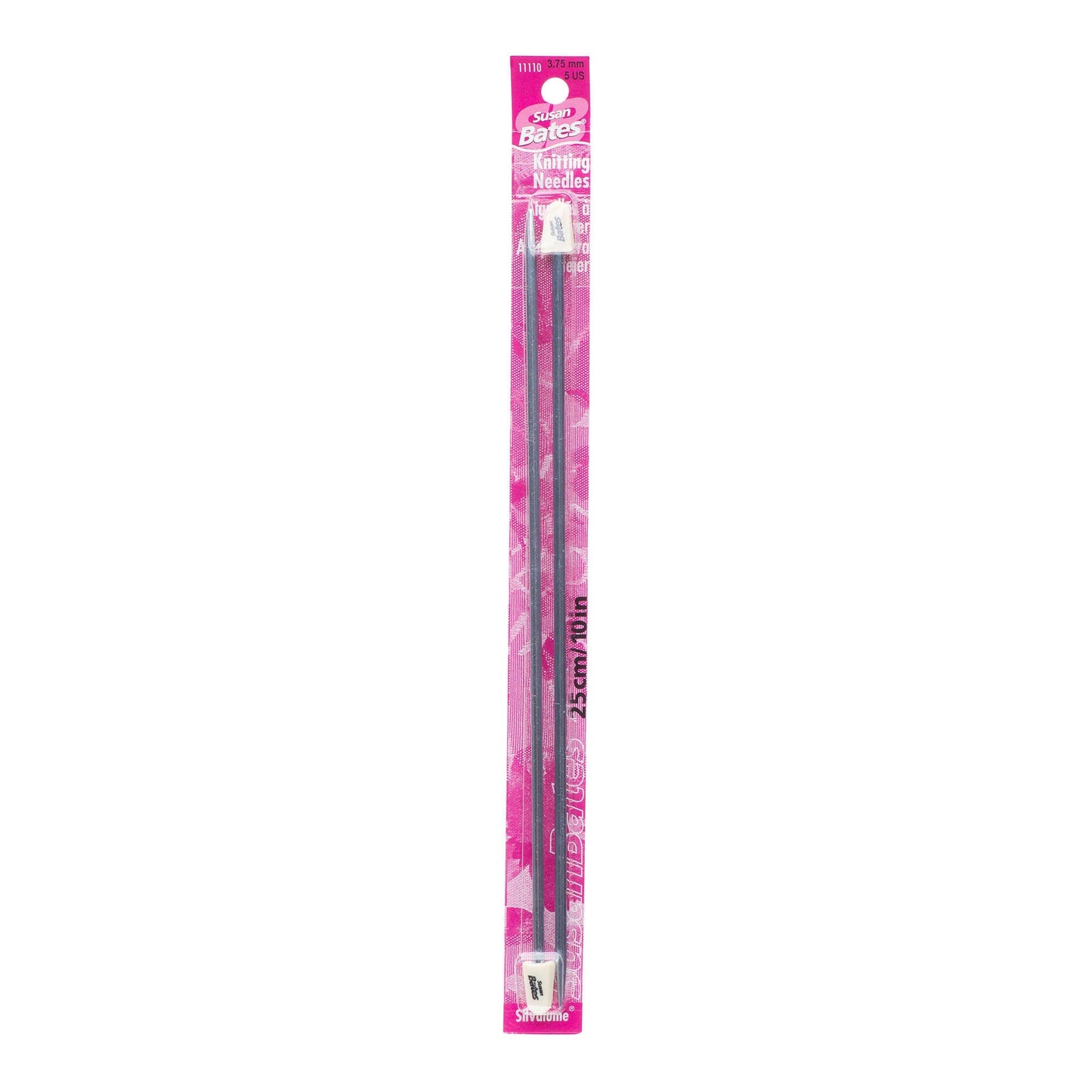 SB Silvalume 10" Single Point Knitting Needles