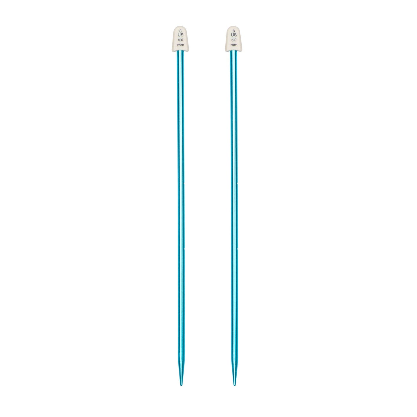 SB Silvalume 10" Single Point Knitting Needles