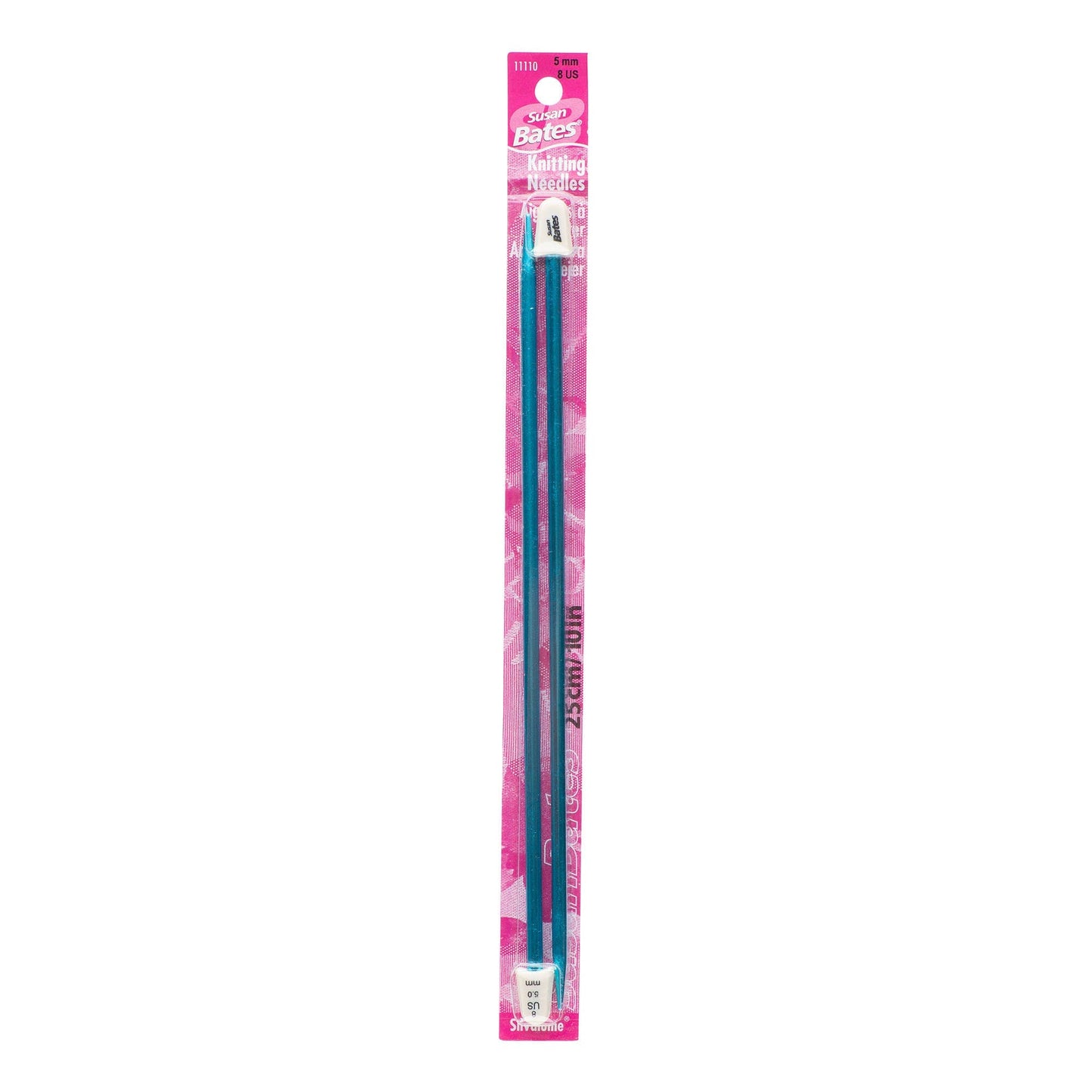 SB Silvalume 10" Single Point Knitting Needles