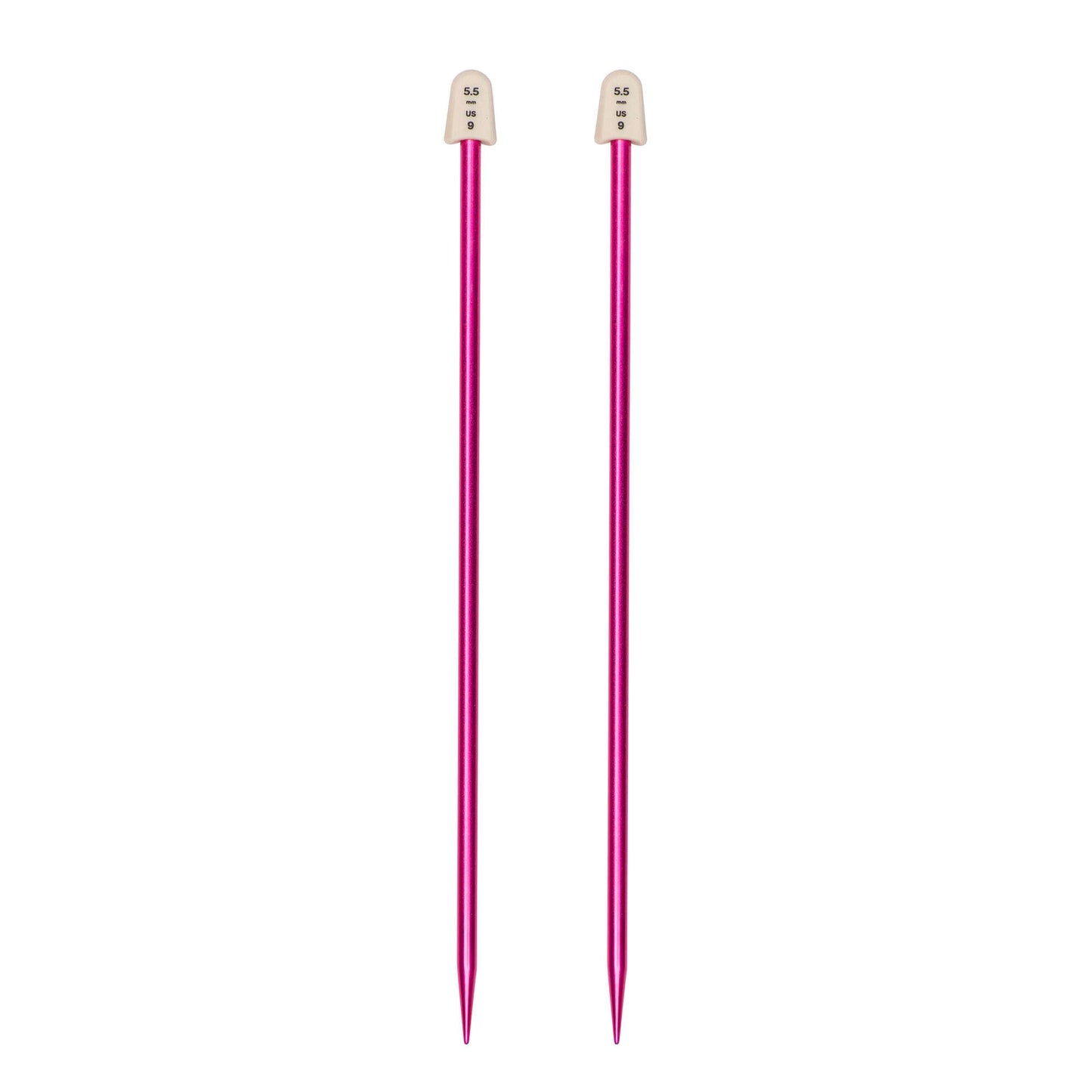 SB Silvalume 10" Single Point Knitting Needles
