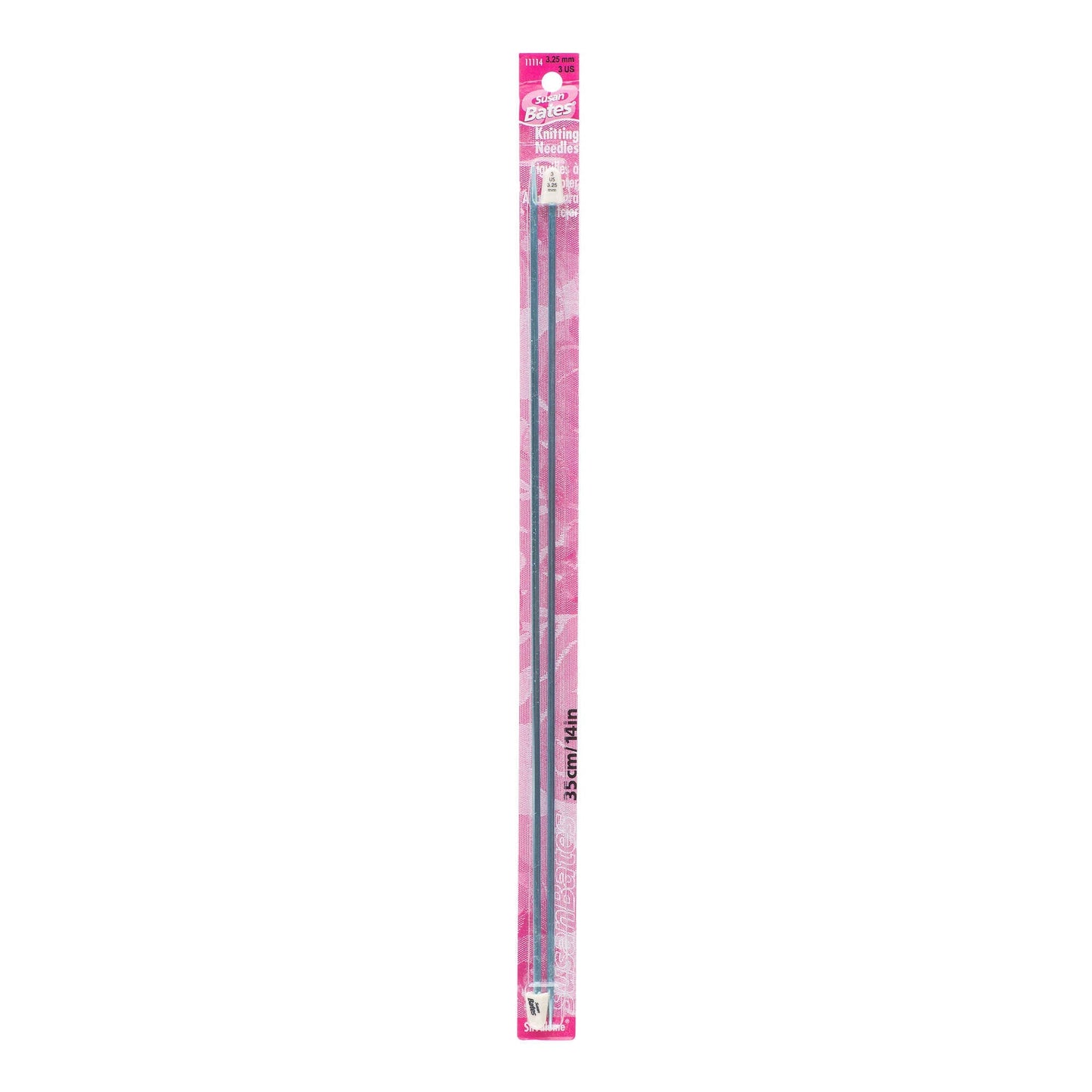 SB Silvalume 14" Single Point Knitting Needles