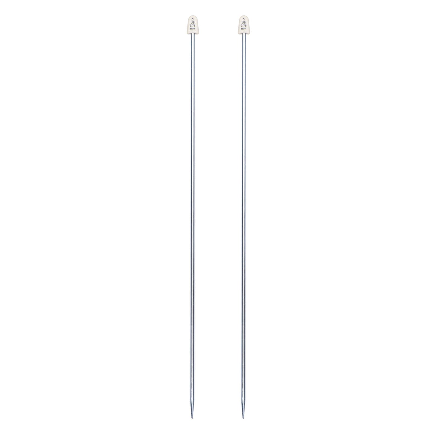 SB Silvalume 14" Single Point Knitting Needles