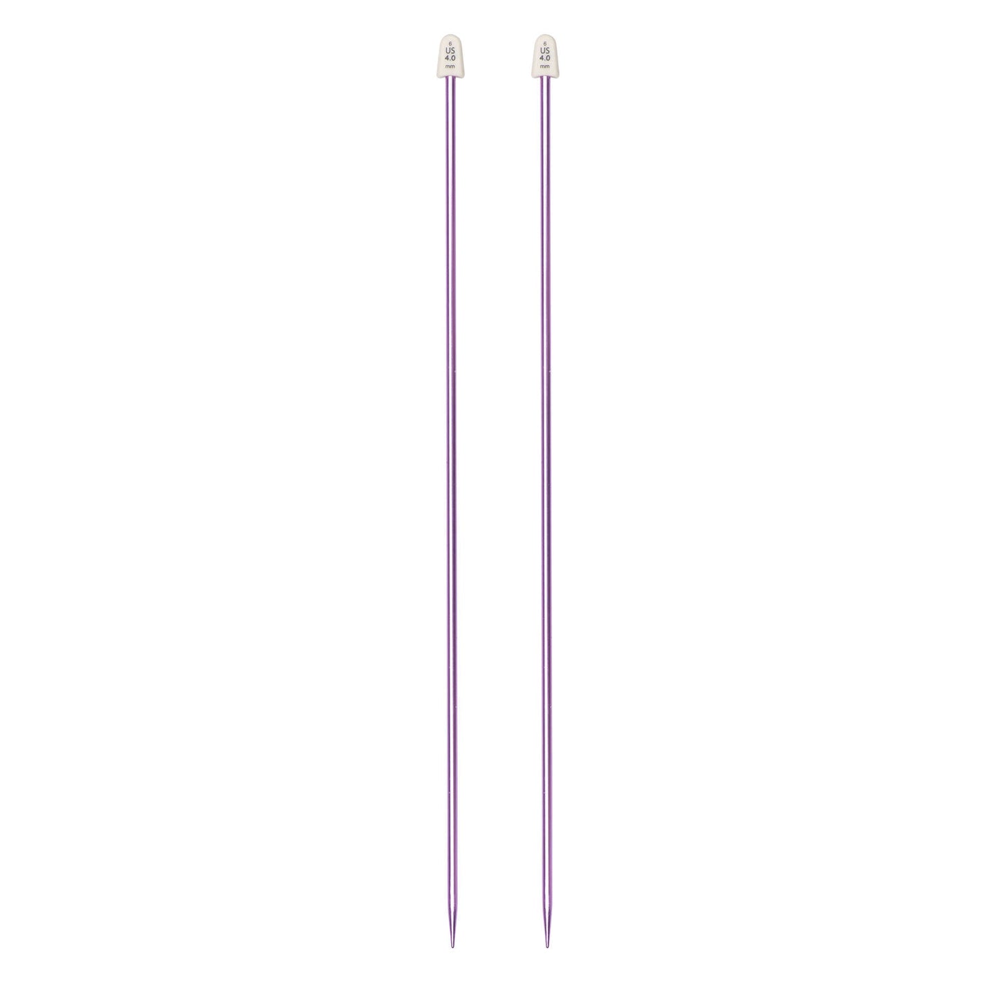 SB Silvalume 14" Single Point Knitting Needles