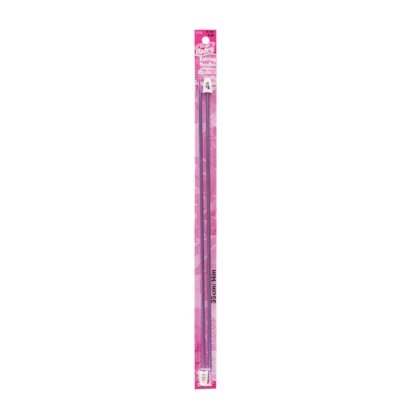 SB Silvalume 14" Single Point Knitting Needles