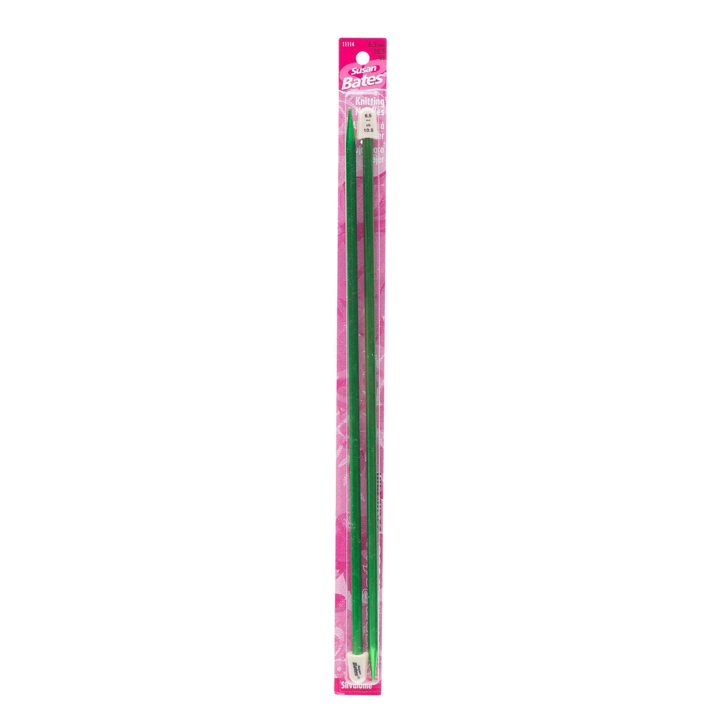 SB Silvalume 14" Single Point Knitting Needles