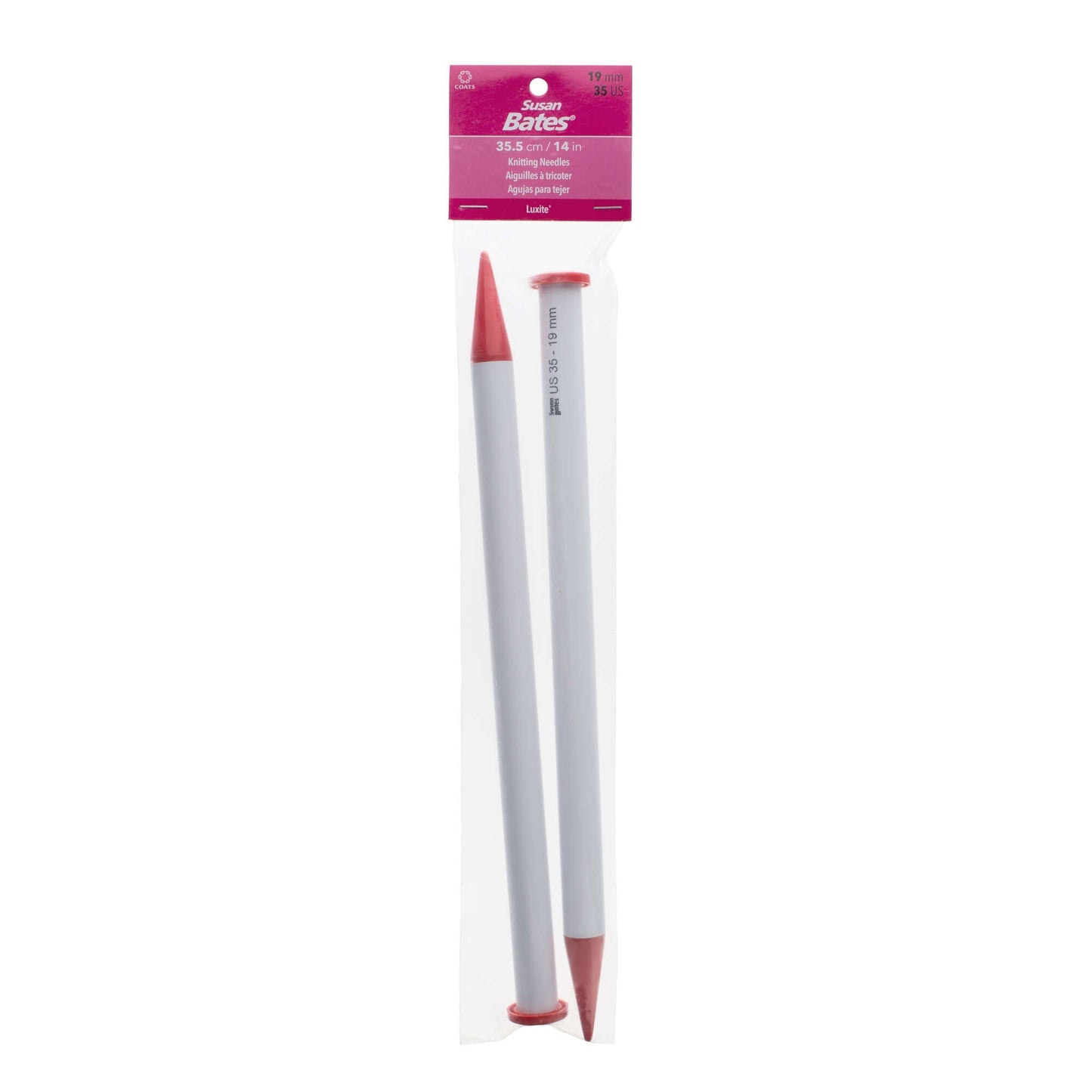SB Luxite Jiffy 14" Single Point Knitting Needles