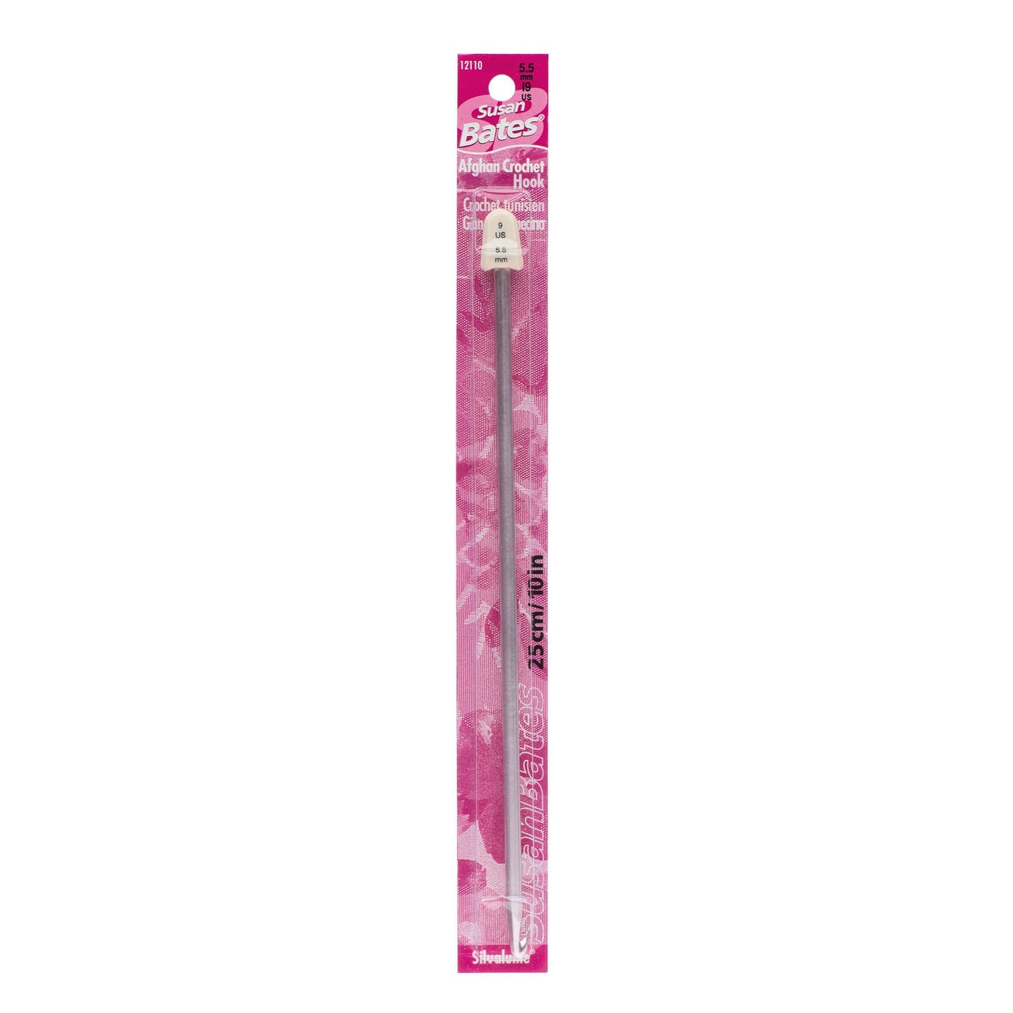 SB Silvalume 10" Afghan Crochet Hook