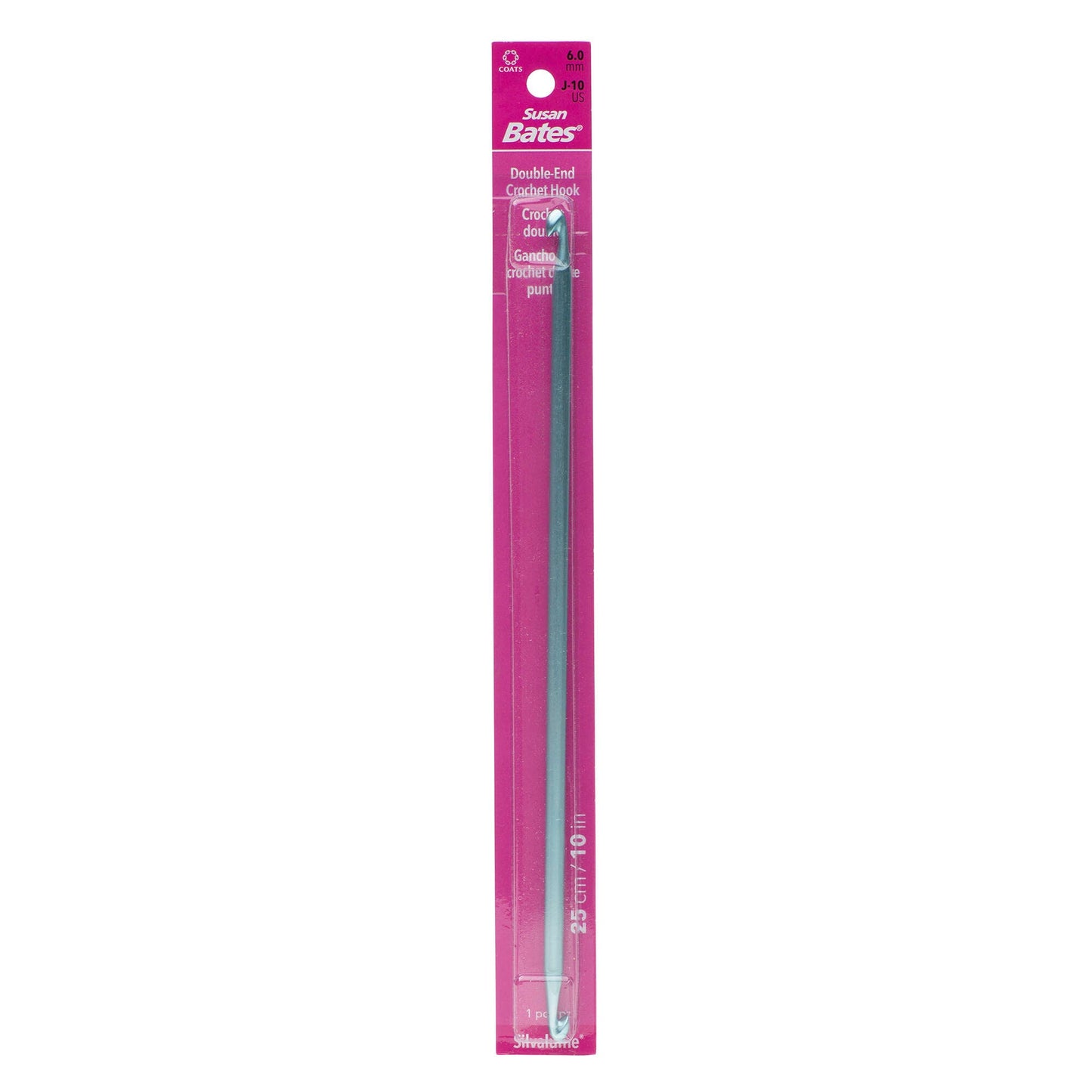 SB Silvalume 10" Double-End Afghan Crochet Hook