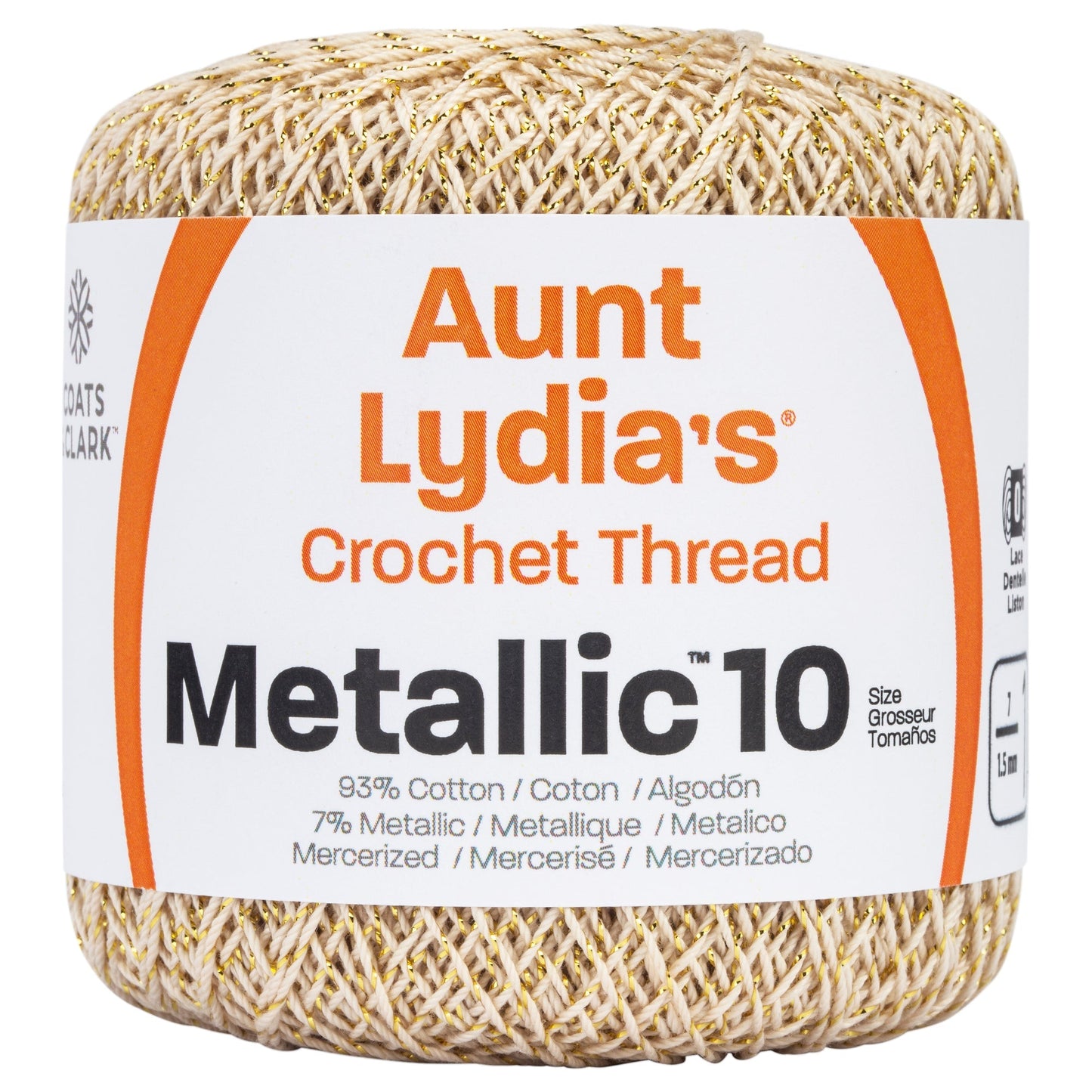 AL Metallic Crochet Thread Size 10