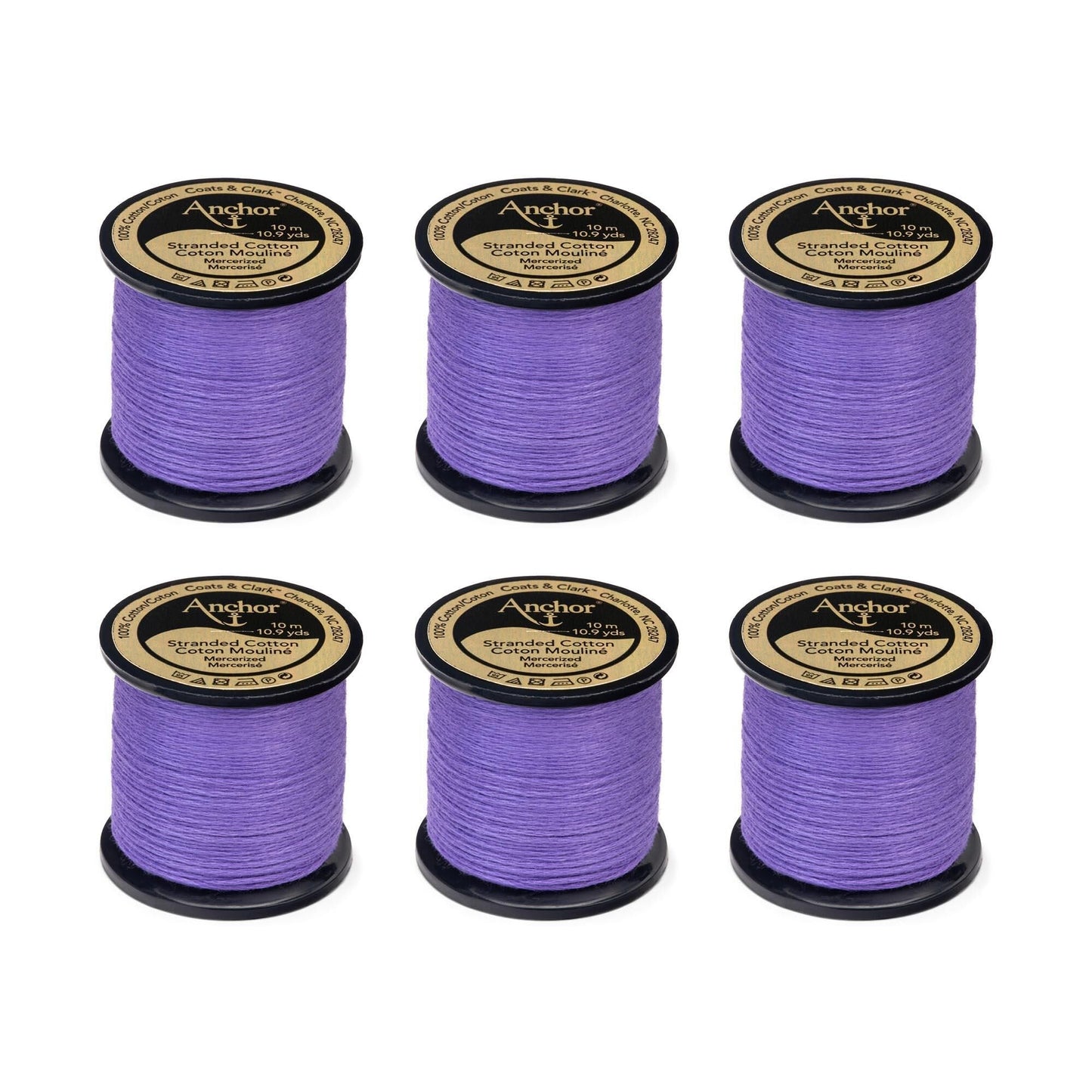 AN Spooled Floss 10 Meters (6 Pack) - Clearance shades