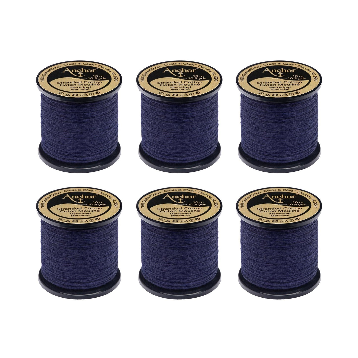 AN Spooled Floss 10 Meters (6 Pack) - Clearance shades