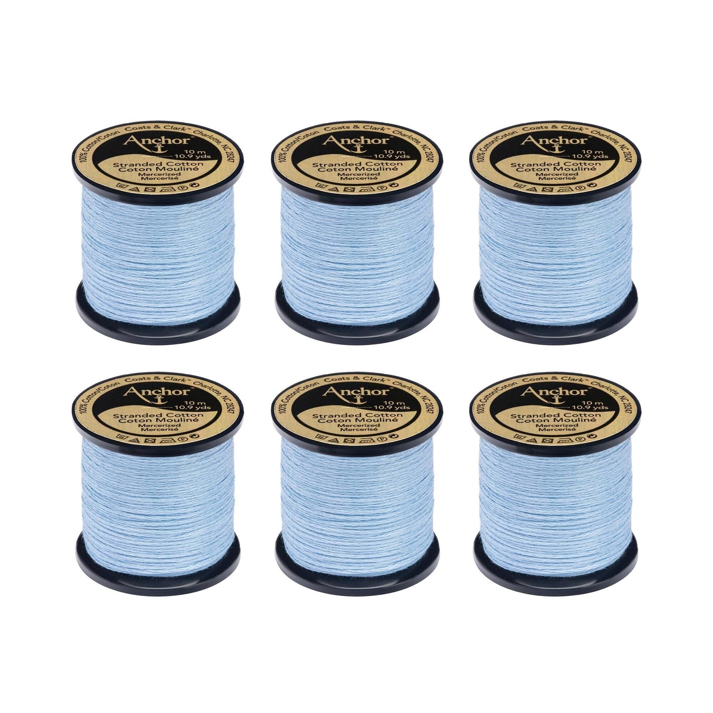 AN Spooled Floss 10 Meters (6 Pack) - Clearance shades