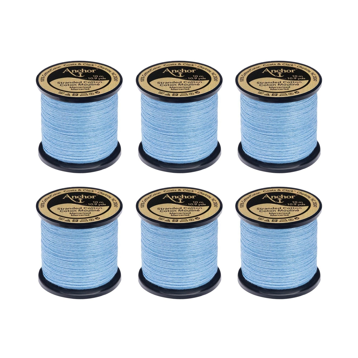 AN Spooled Floss 10 Meters (6 Pack) - Clearance shades