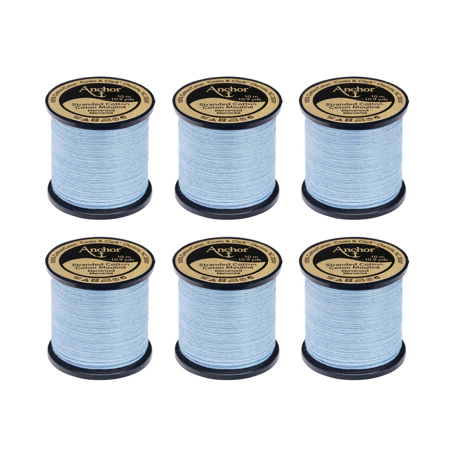 AN Spooled Floss 10 Meters (6 Pack) - Clearance shades