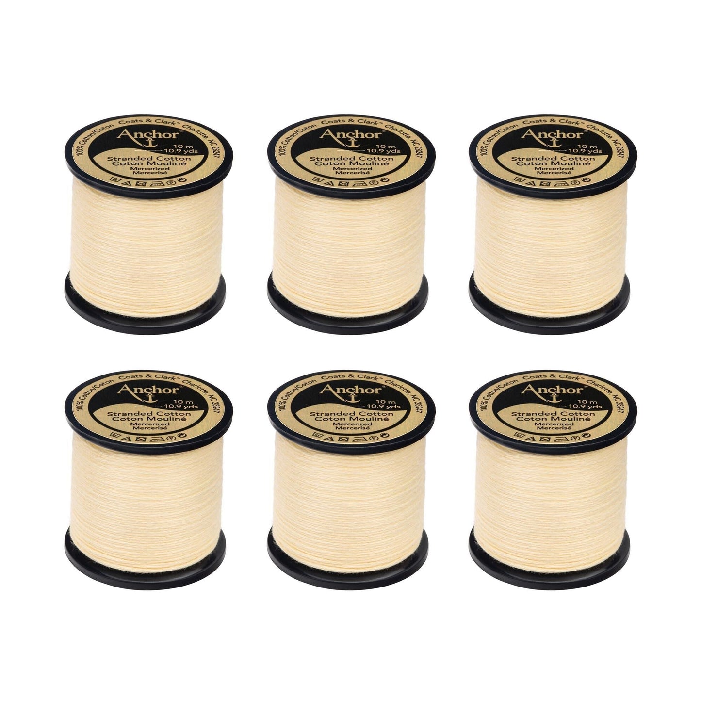AN Spooled Floss 10 Meters (6 Pack) - Clearance shades