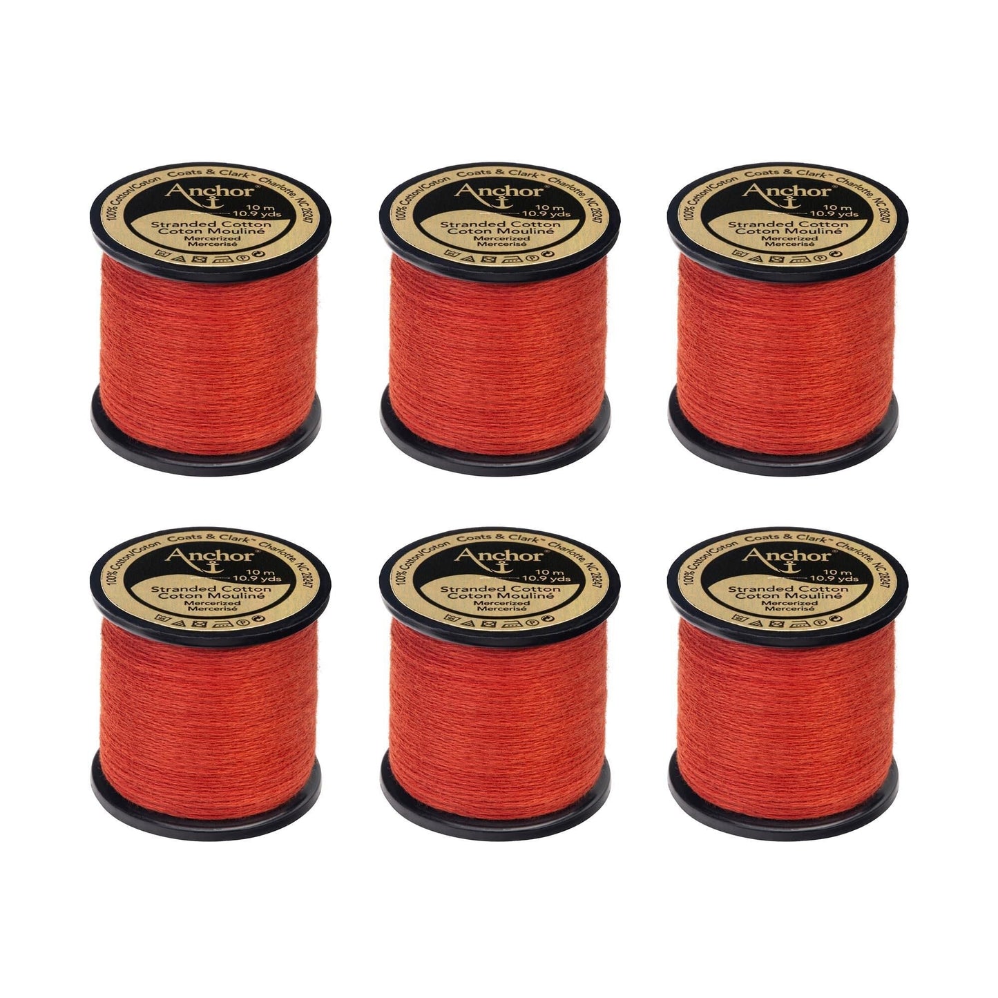 AN Spooled Floss 10 Meters (6 Pack) - Clearance shades