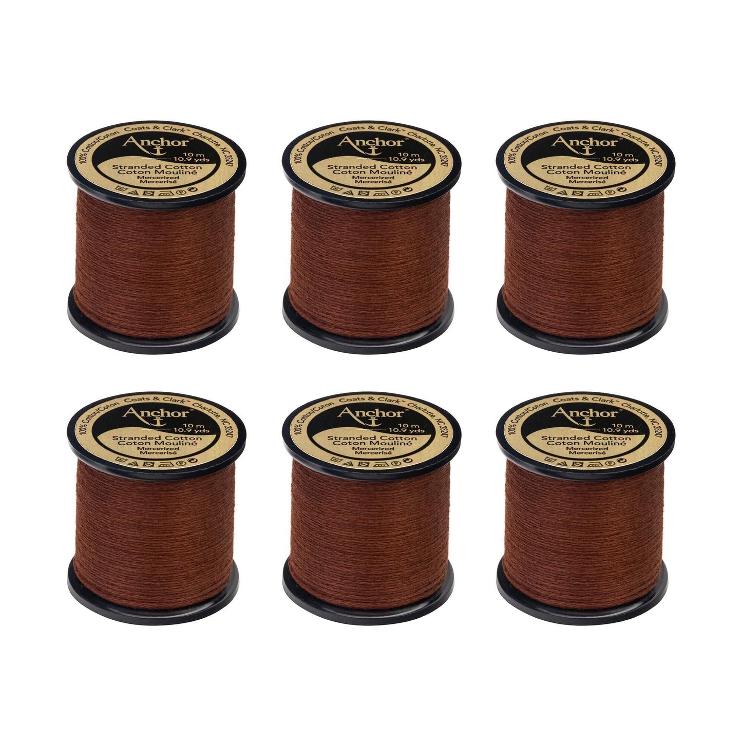 AN Spooled Floss 10 Meters (6 Pack) - Clearance shades