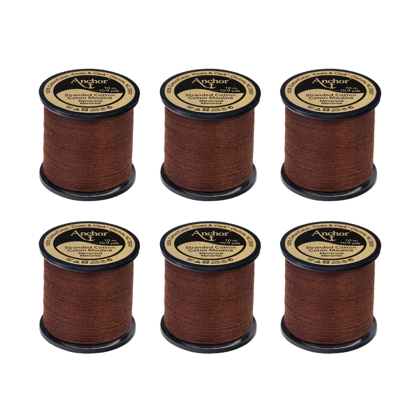 AN Spooled Floss 10 Meters (6 Pack) - Clearance shades