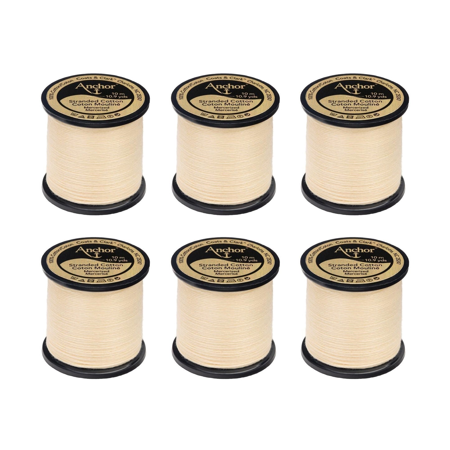 AN Spooled Floss 10 Meters (6 Pack) - Clearance shades