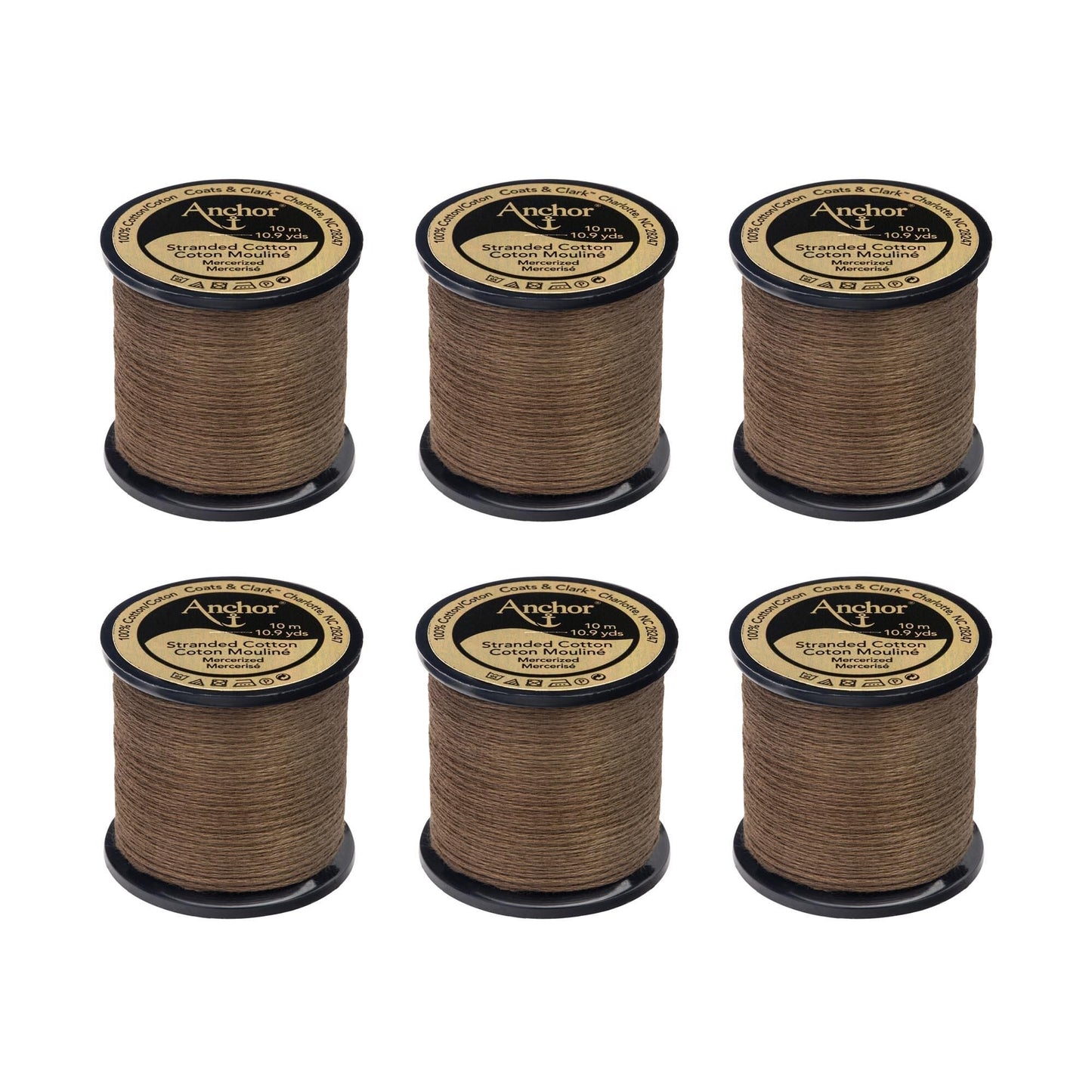 AN Spooled Floss 10 Meters (6 Pack) - Clearance shades