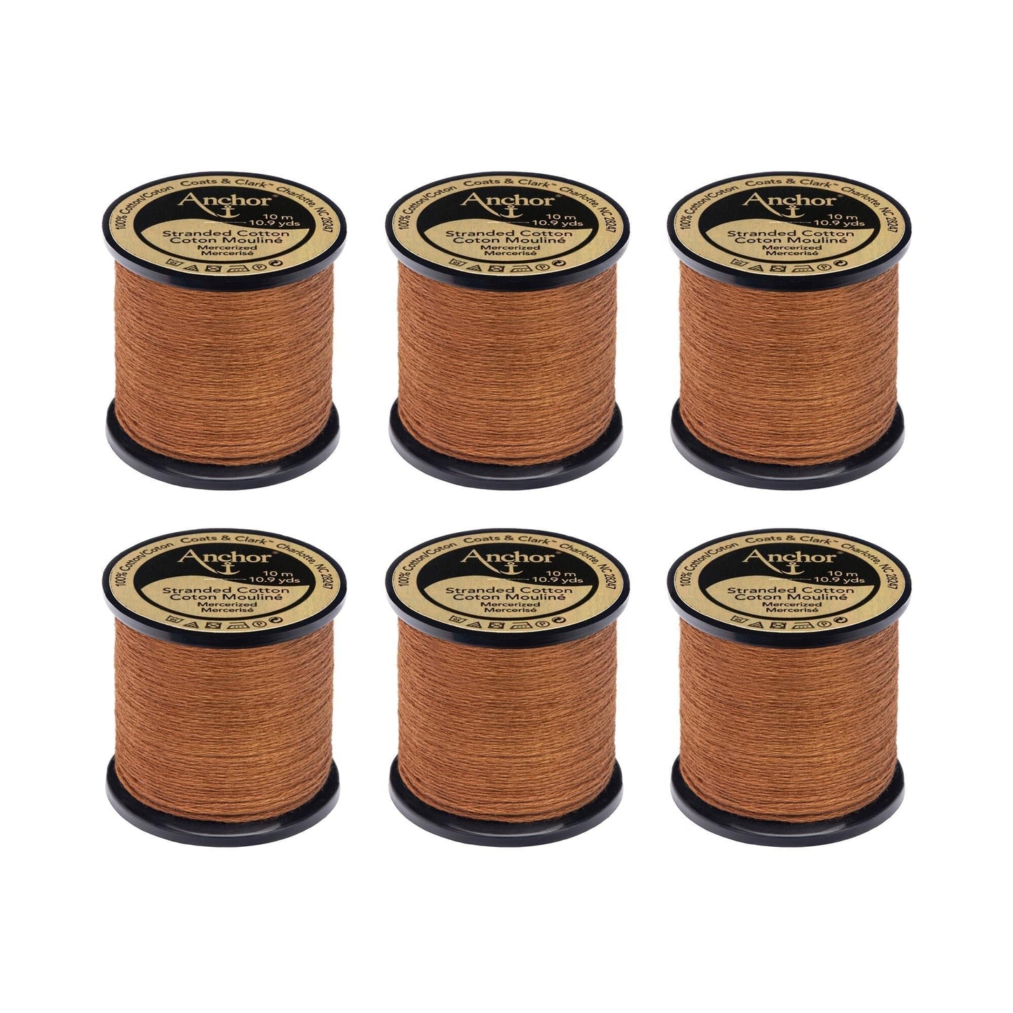 AN Spooled Floss 10 Meters (6 Pack) - Clearance shades