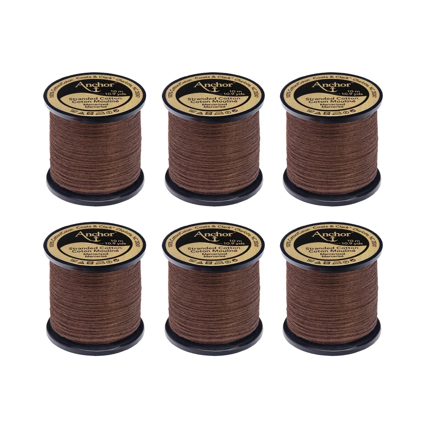 AN Spooled Floss 10 Meters (6 Pack) - Clearance shades