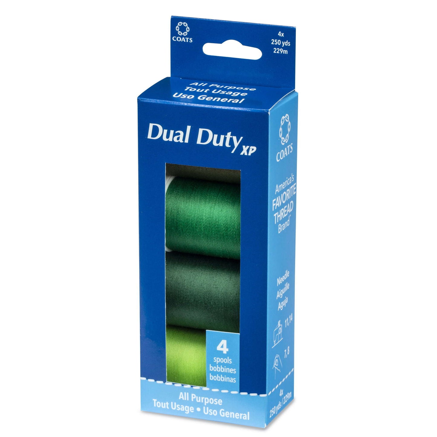 CC Dual Duty XP All Purpose Sewing Thread, 4 Spools - Clearance shades