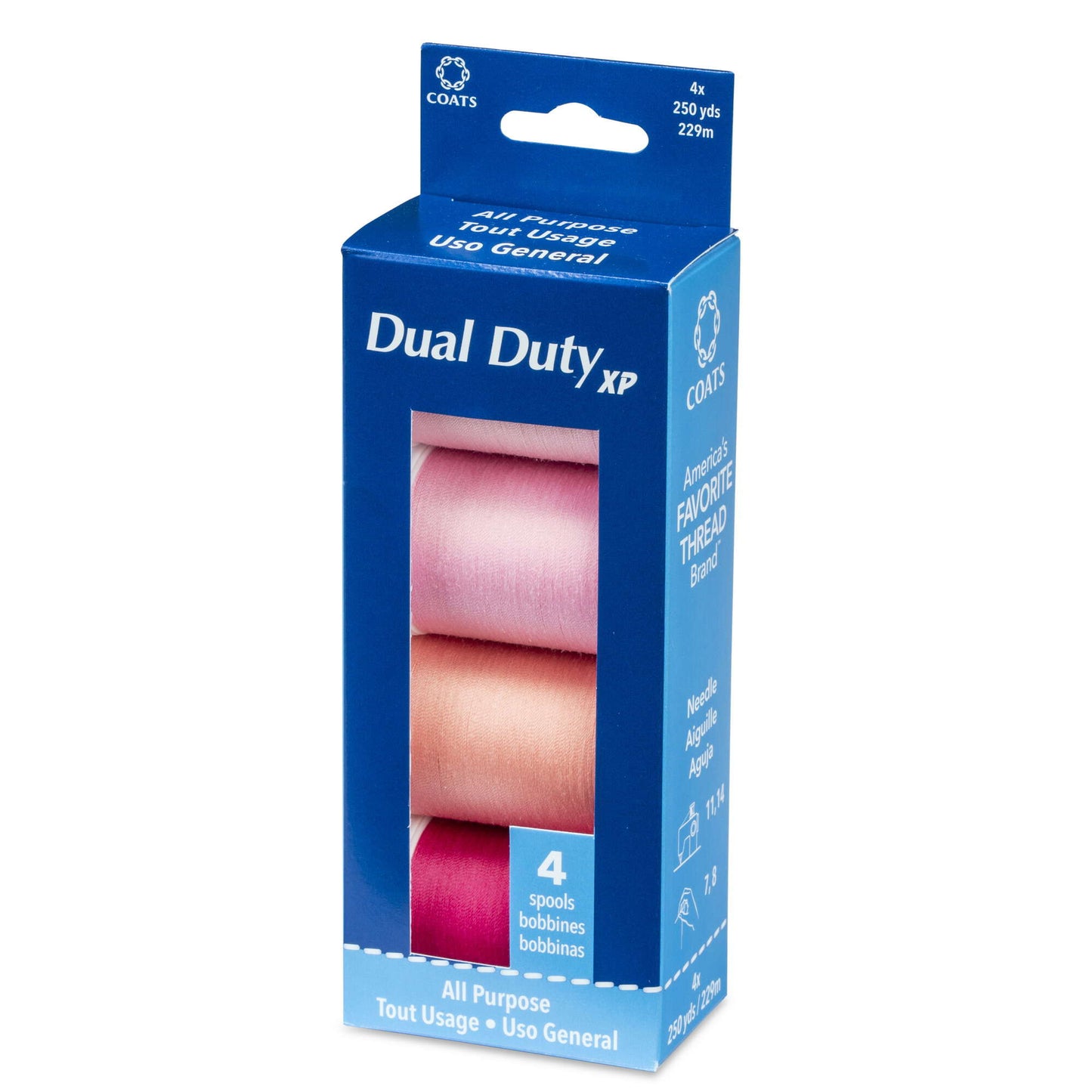 CC Dual Duty XP All Purpose Sewing Thread, 4 Spools - Clearance shades