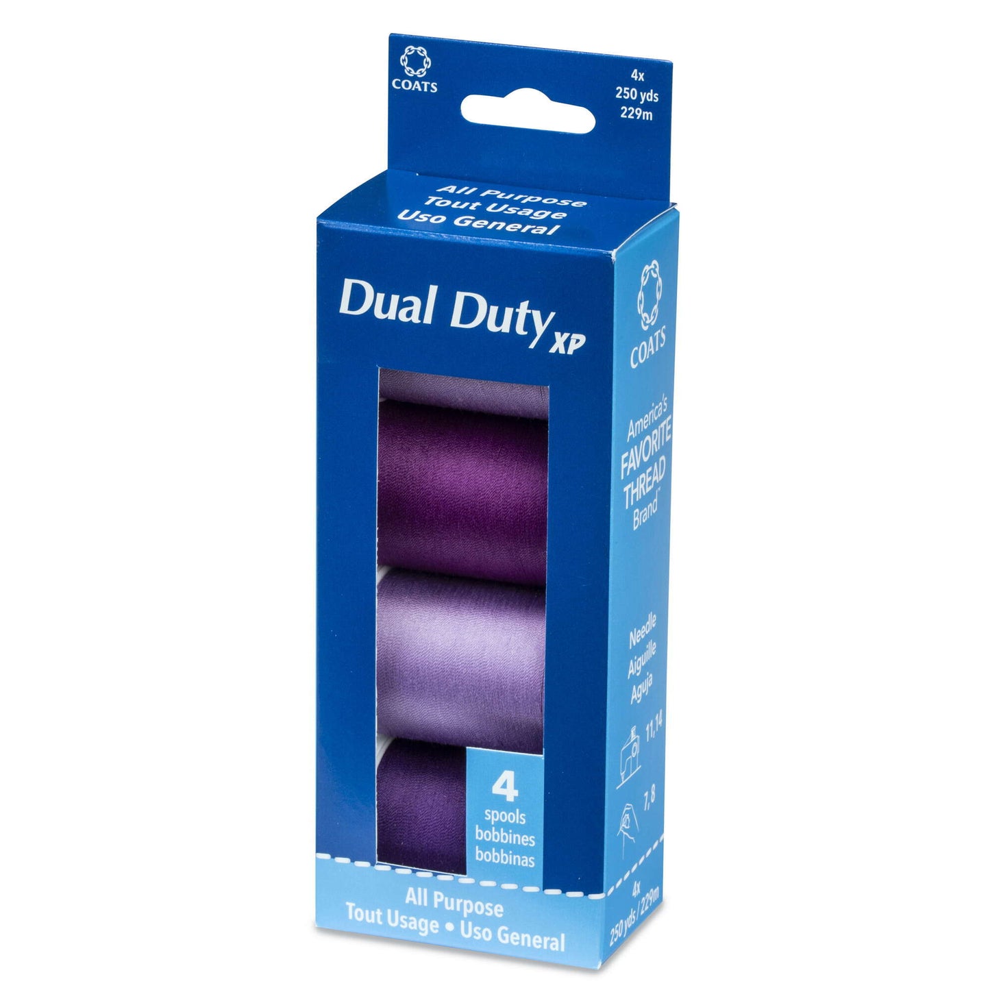 CC Dual Duty XP All Purpose Sewing Thread, 4 Spools - Clearance shades