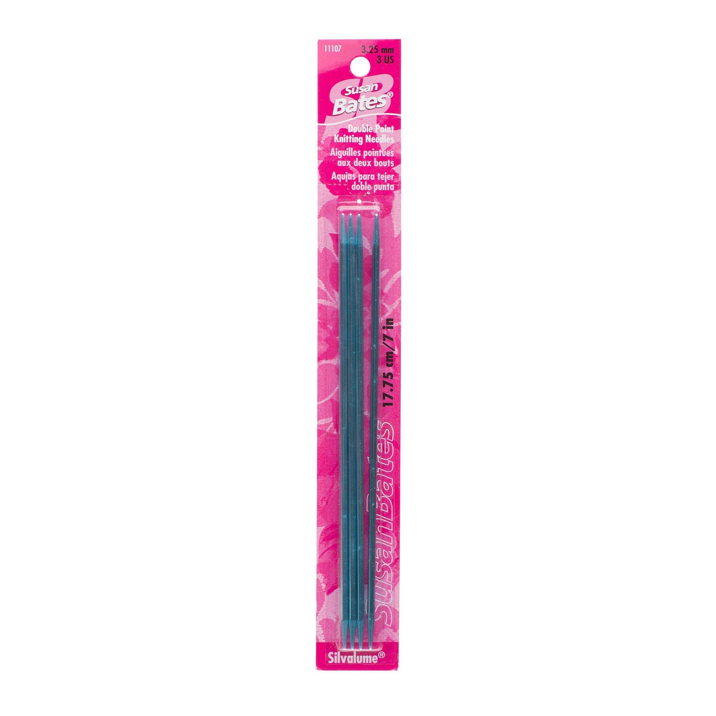 SB Silvalume 4 Pack, Double Point Knitting Needles