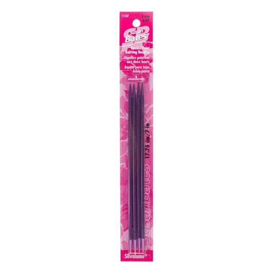 SB Silvalume 4 Pack, Double Point Knitting Needles
