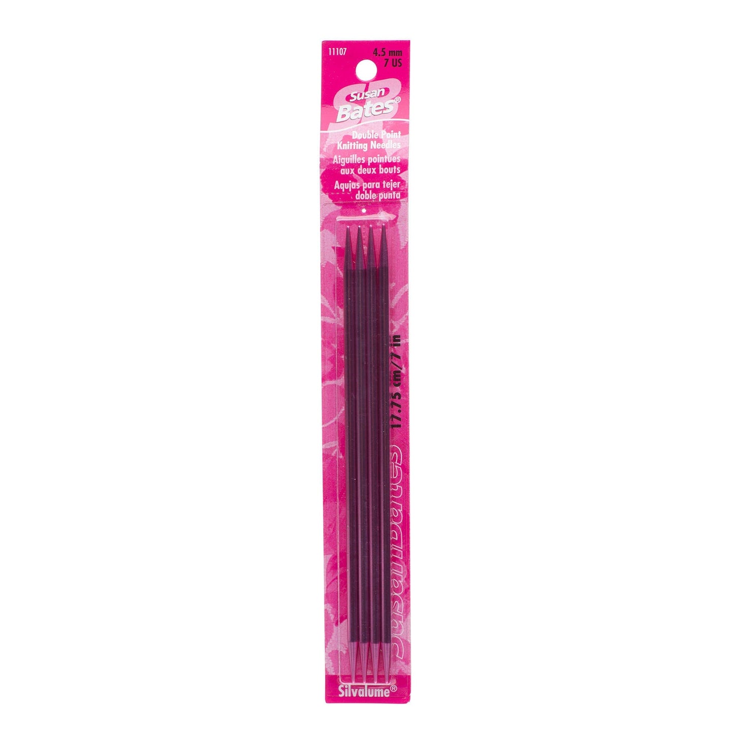 SB Silvalume 4 Pack, Double Point Knitting Needles