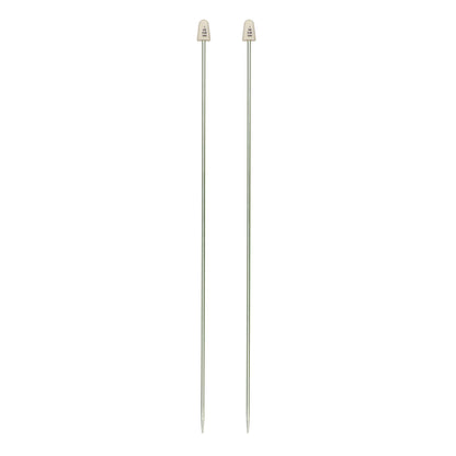 SB Silvalume 10" Single Point Knitting Needles