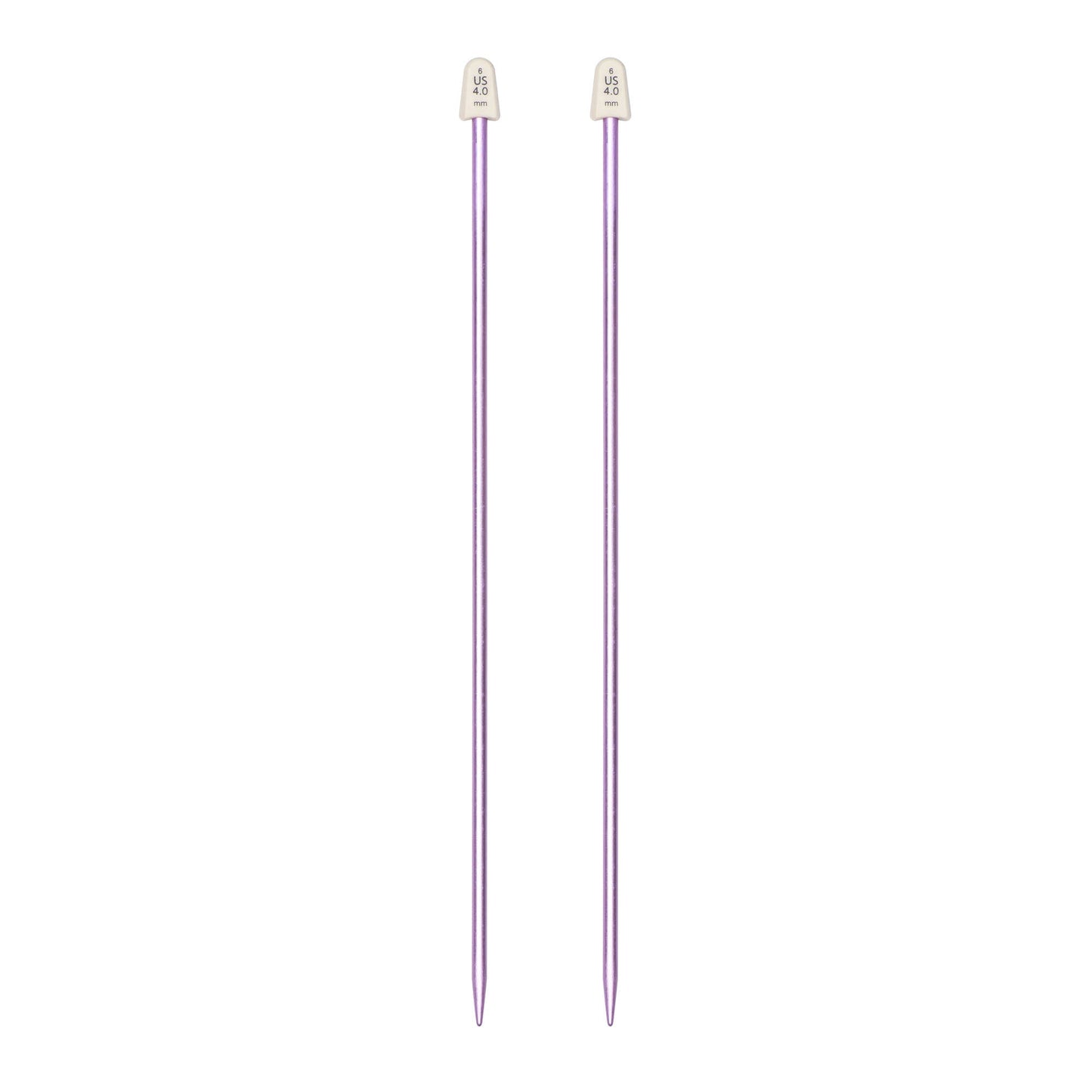 SB Silvalume 10" Single Point Knitting Needles