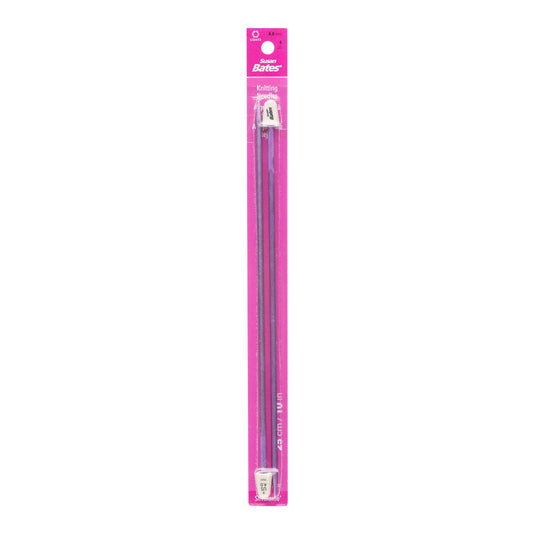 SB Silvalume 10" Single Point Knitting Needles