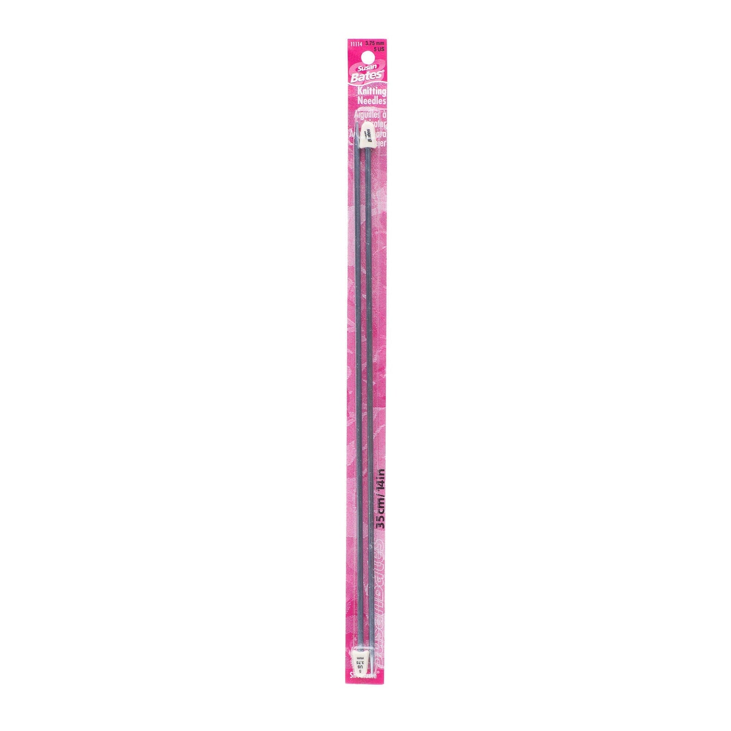 SB Silvalume 14" Single Point Knitting Needles