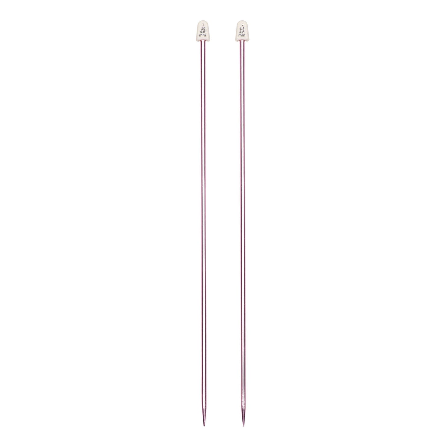 SB Silvalume 14" Single Point Knitting Needles