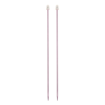 SB Silvalume 14" Single Point Knitting Needles