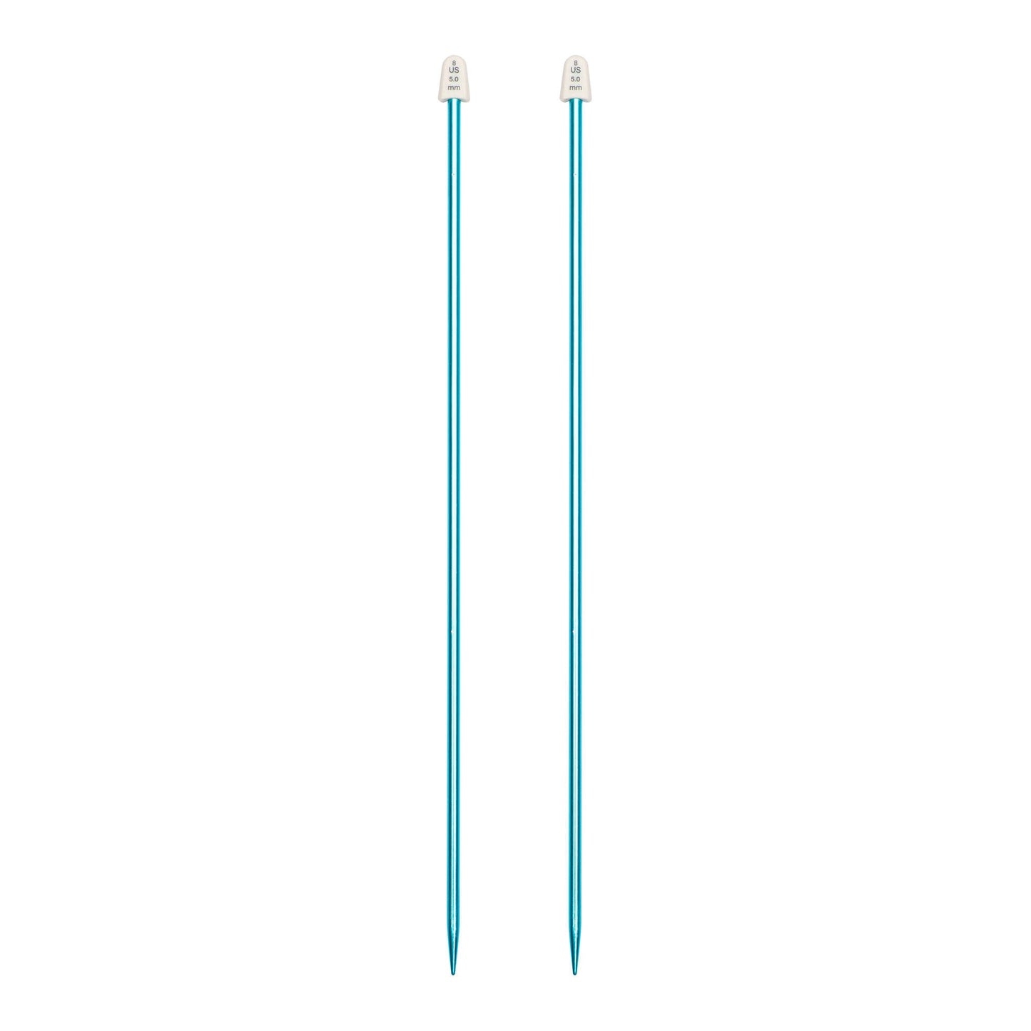 SB Silvalume 14" Single Point Knitting Needles