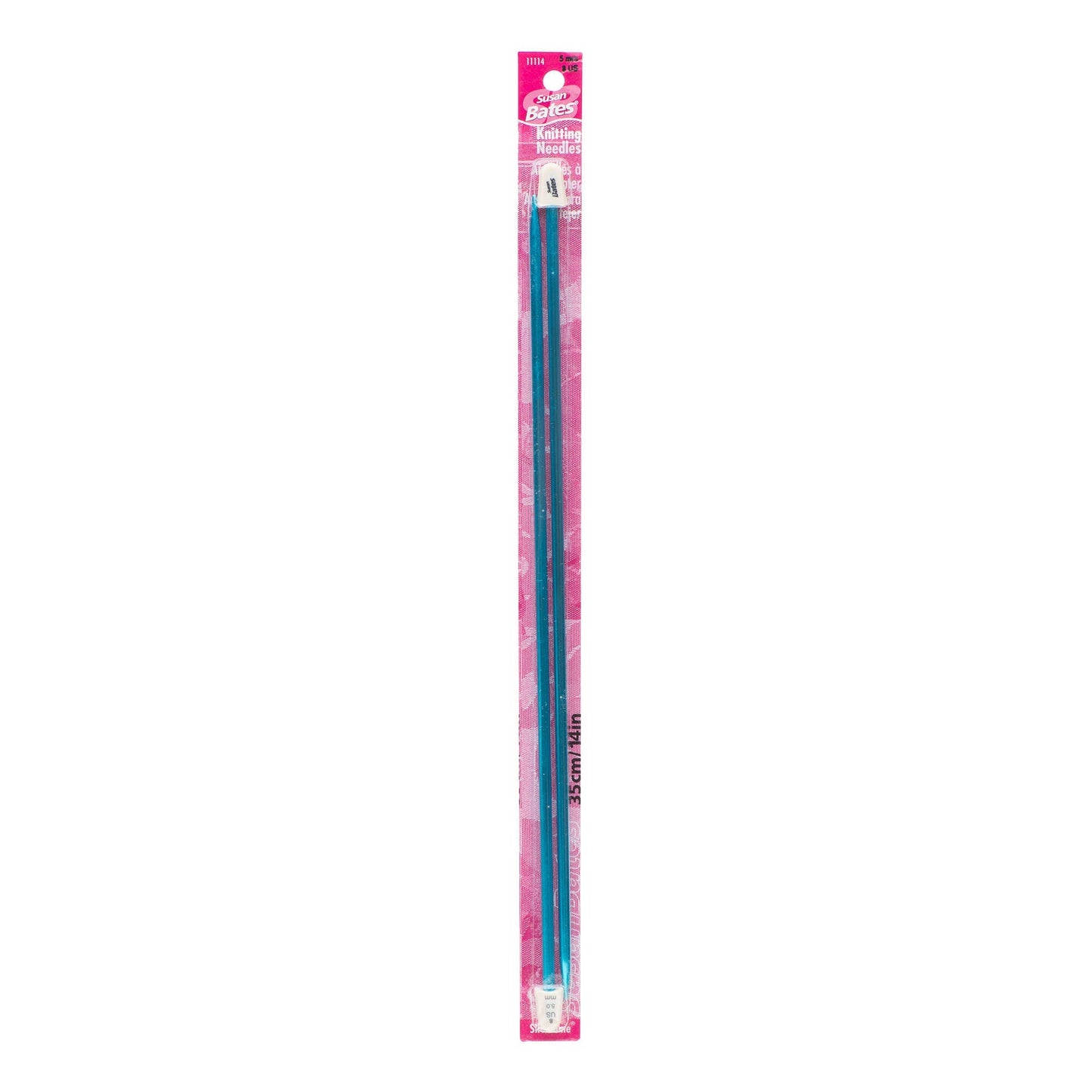 SB Silvalume 14" Single Point Knitting Needles