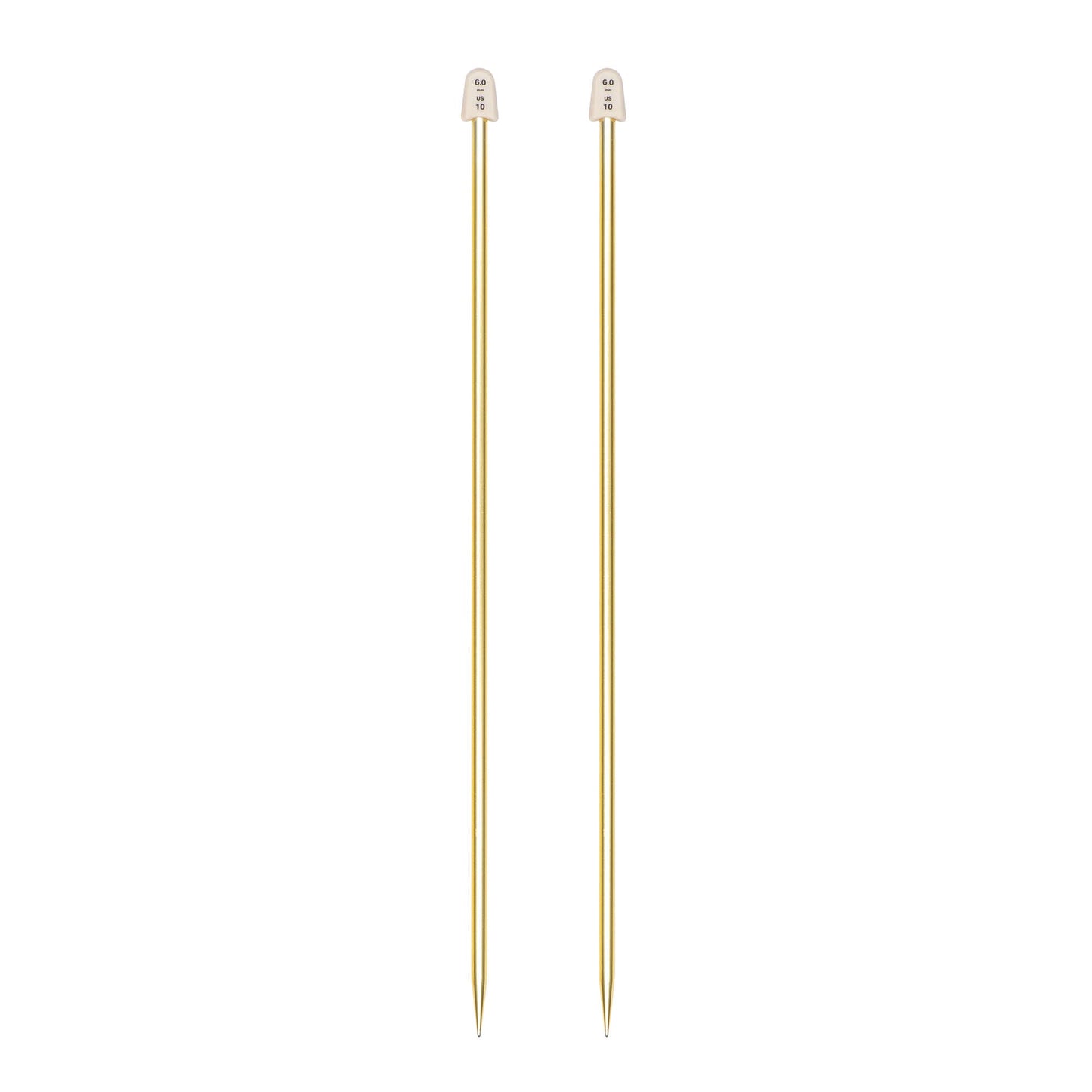 SB Silvalume 14" Single Point Knitting Needles