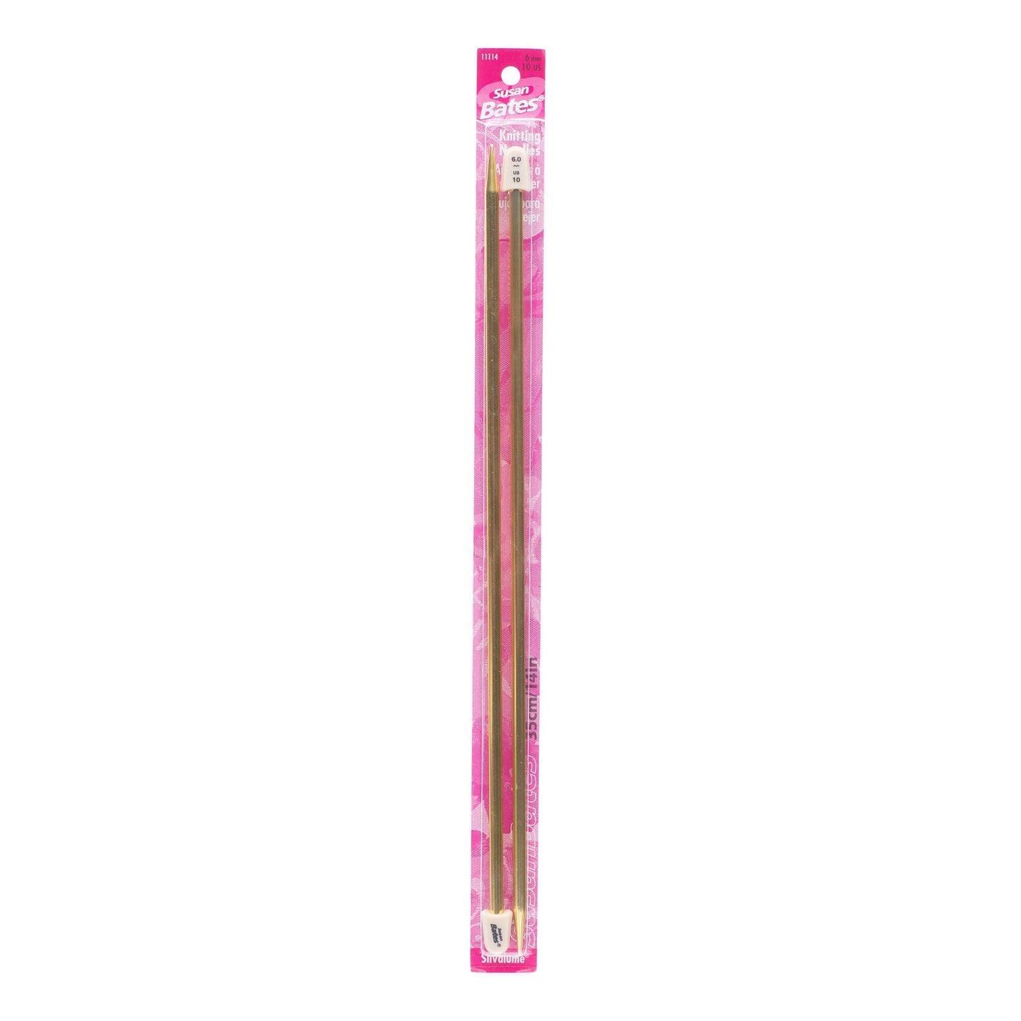 SB Silvalume 14" Single Point Knitting Needles