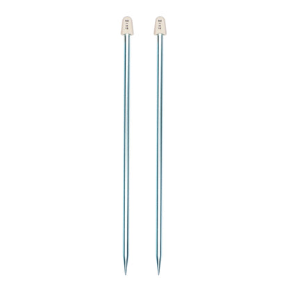 SB Silvalume 14" Single Point Knitting Needles
