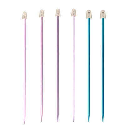 SB Silvalume 10" Single Point Knitting Needles, Set of 3