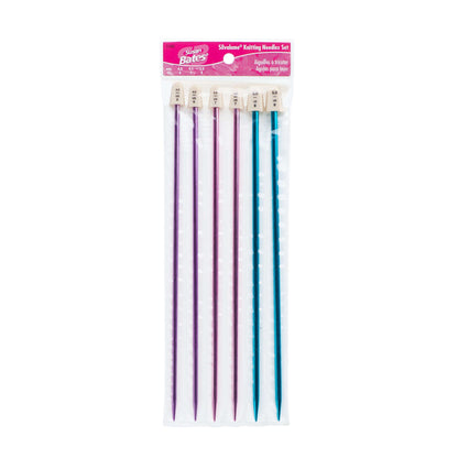 SB Silvalume 10" Single Point Knitting Needles, Set of 3