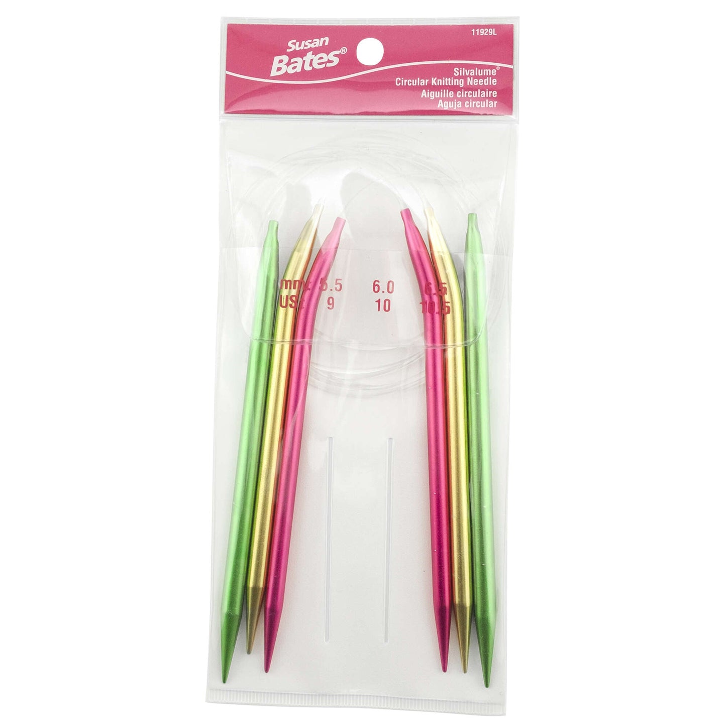 SB Silvalume 29" Circular Knitting Needles, Set of 3 - Clearance Items